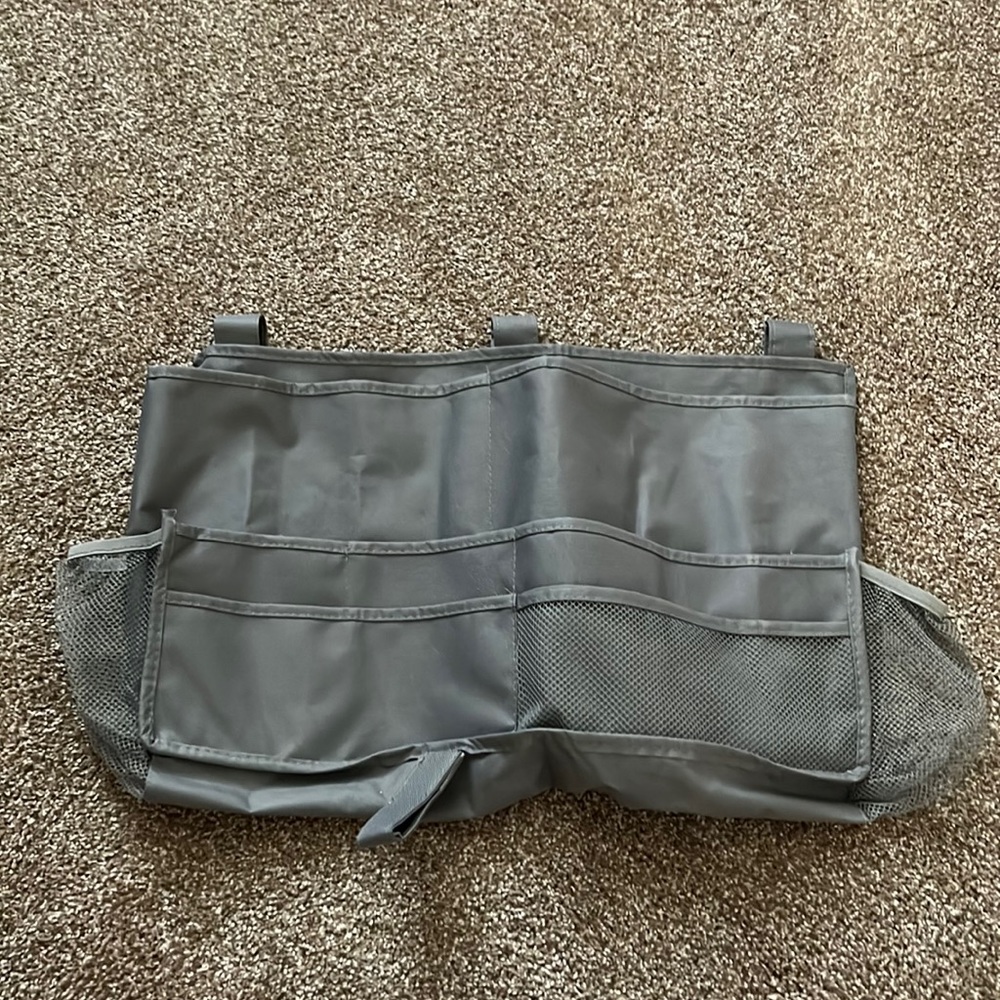 Grey Dorm Bedside Pocket